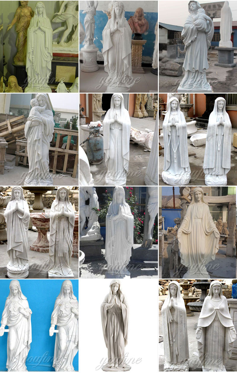 religious jesus mary statues