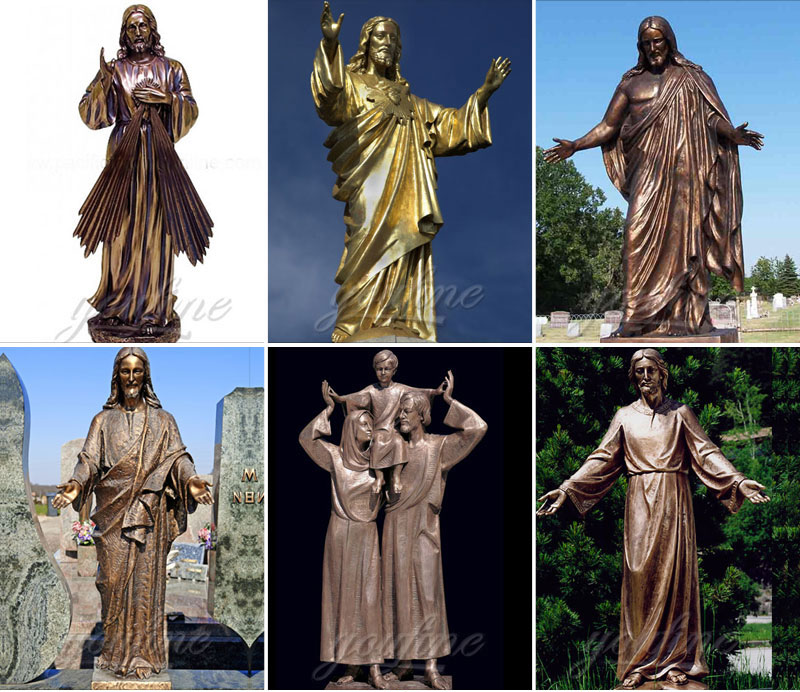 religious jesus mary statues