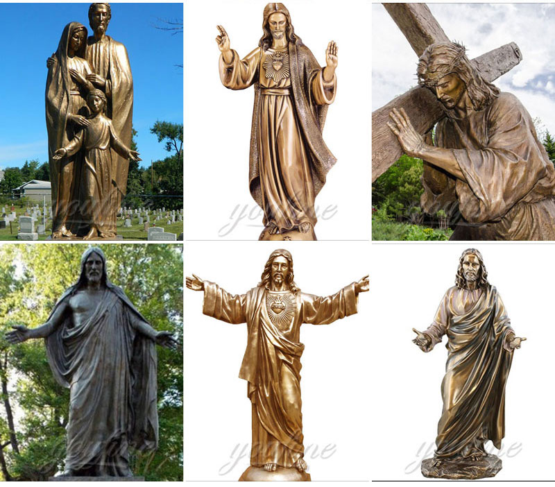 religious jesus mary statues