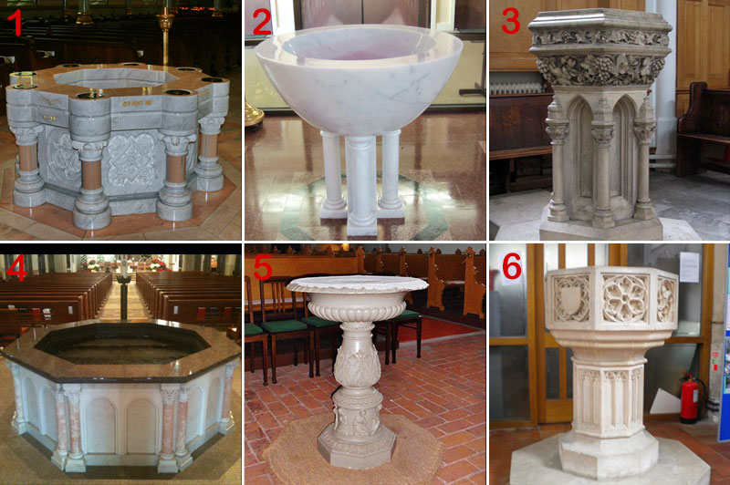marble holy water font designs