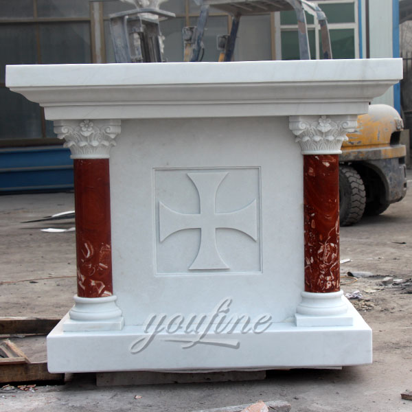 Customized church marble altar sculpture