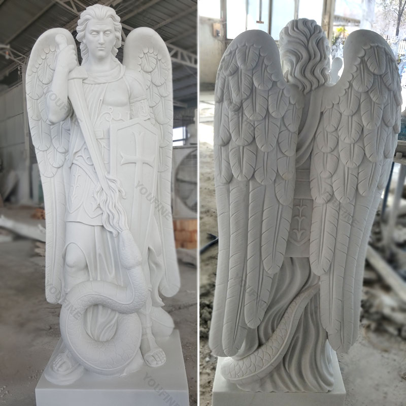 Religious church angel of st michael statues for sale