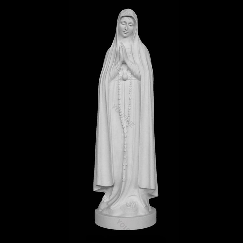 Catholic statues of our lady blessed with rosary beads design wholesale