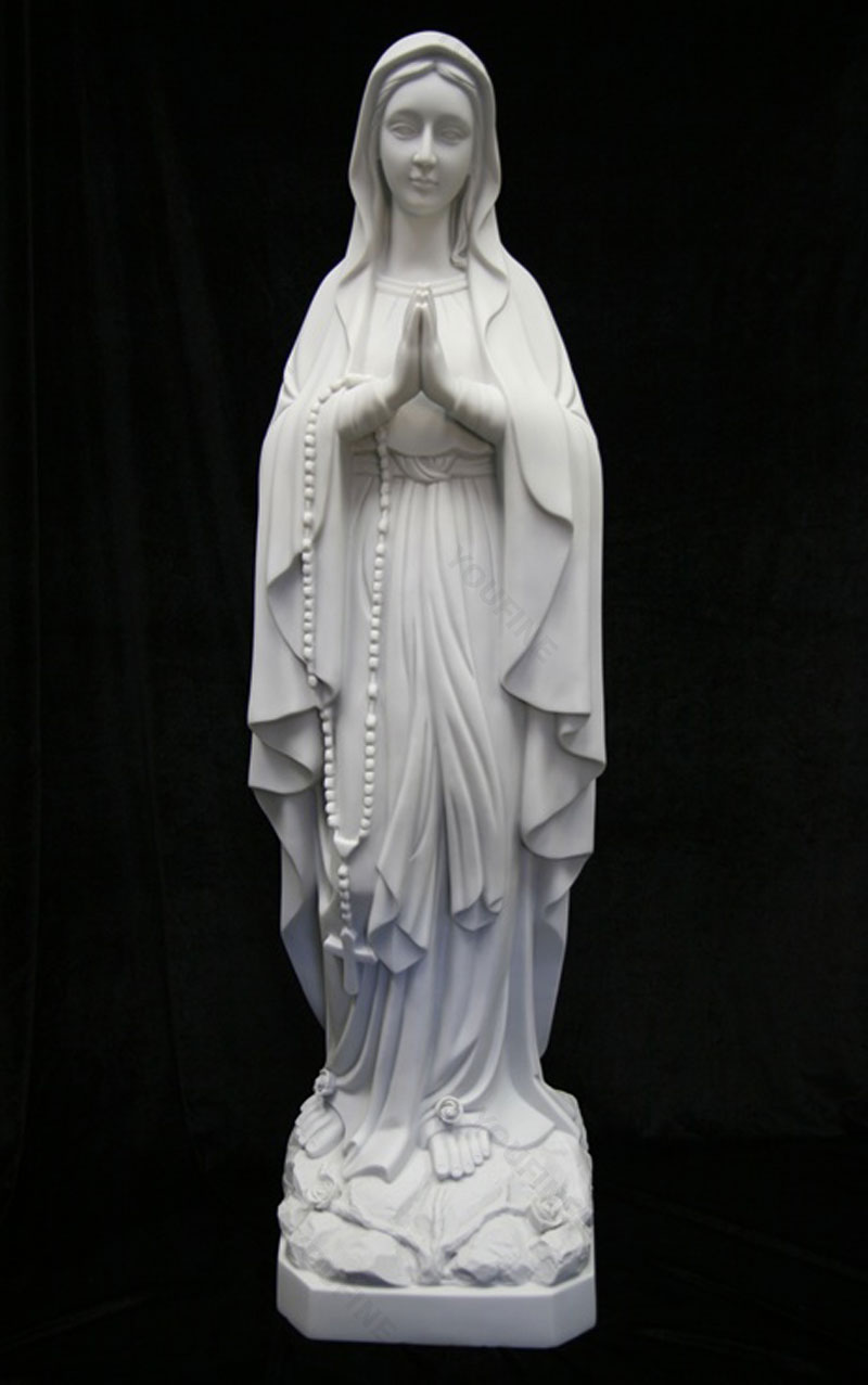 Religious statues of blessed virgin mary lady lourdes statues in stock design