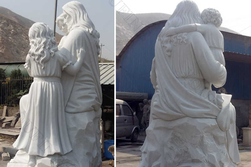 jesus with children statue- YouFine Sculpture