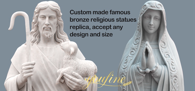 Beautiful Virgin Mary Marble Statue-Feedback from American Church Guests-