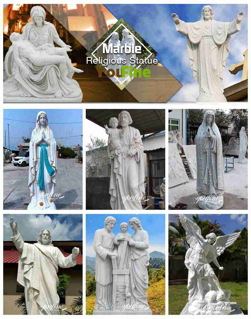 Life Size Hand Carved Marble Saint Peter Garden Statue for Sale More Designs