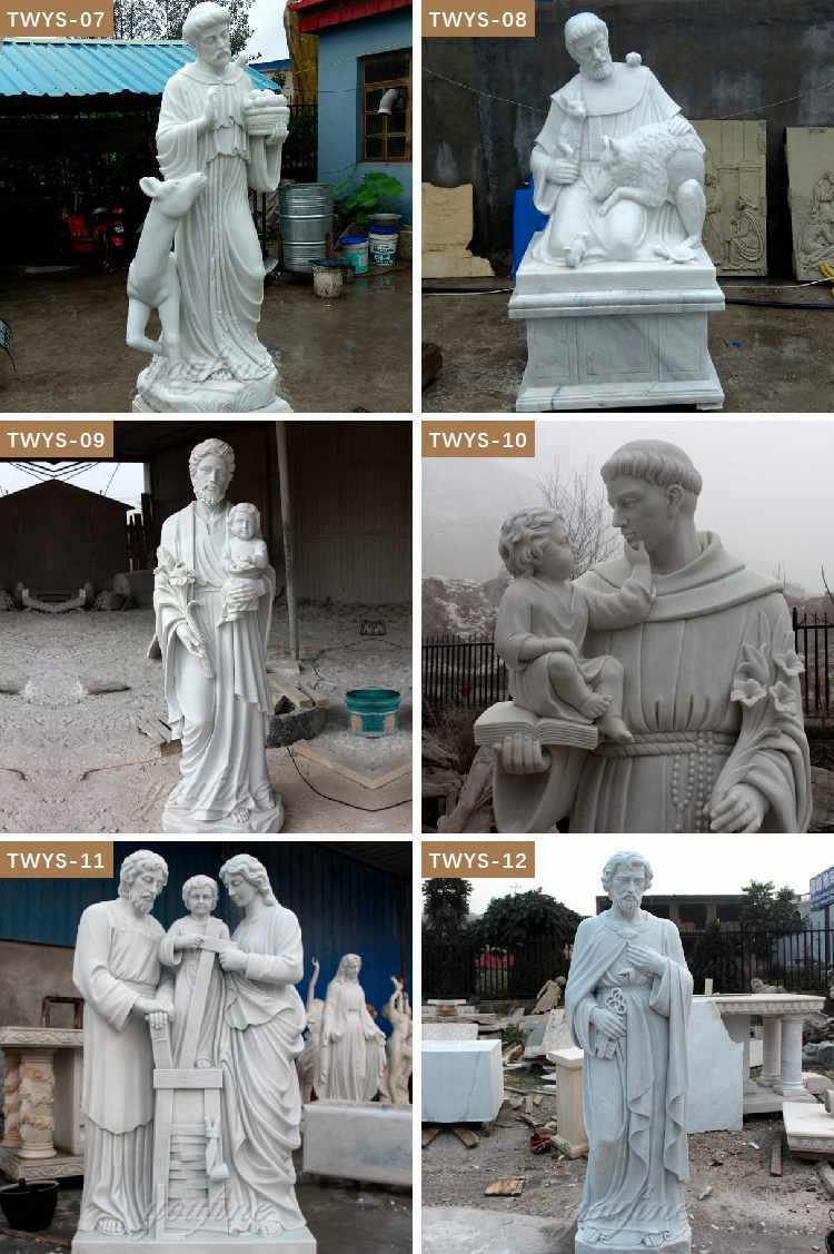 Life Size Outdoor Catholic Virgin Mary Marble Statue for Sale More
