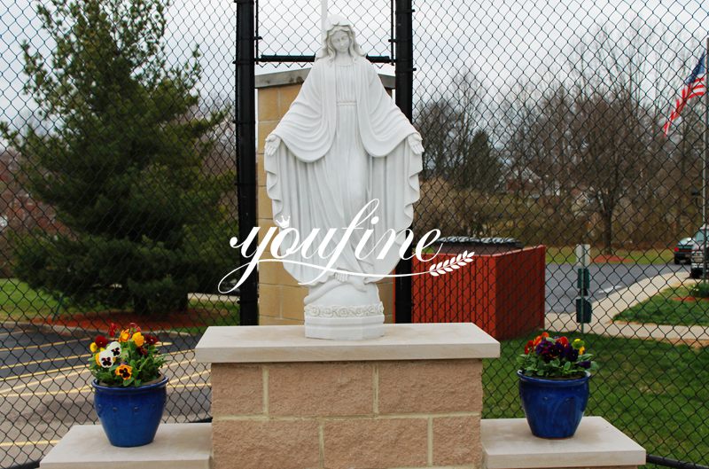 Life Size Outdoor Catholic Virgin Mary Marble Statue for Sale