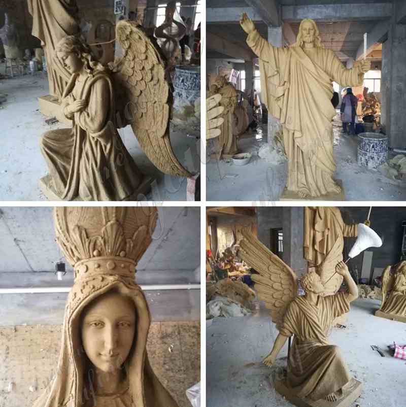 Marble Catholic Statues for St Joseph's Church Project in Singapore Clay Molds