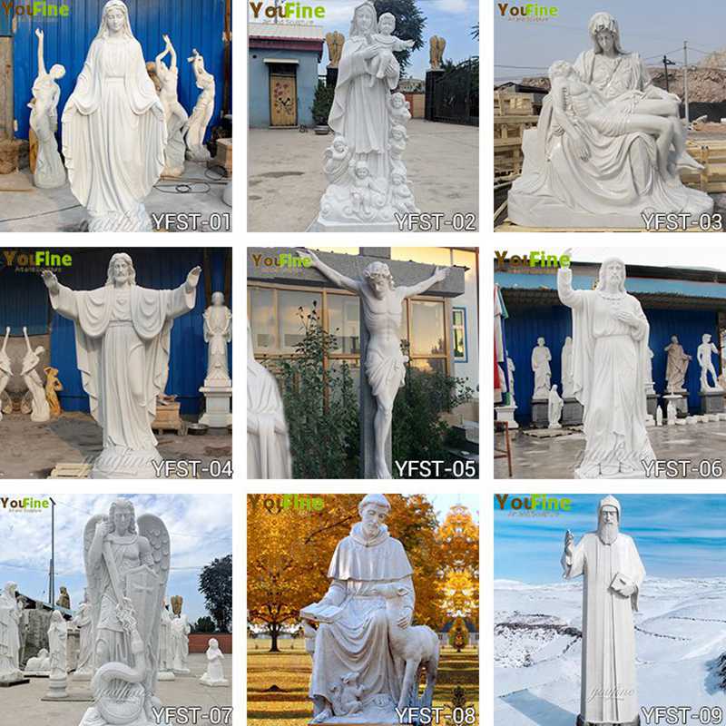 Life Size Marble Jesus Statue Catholic Garden Statue for Sale CHS-298
