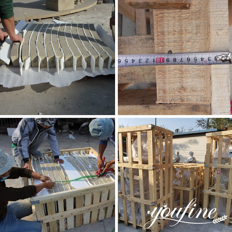 Hand Carved Jesus The Good Shepherd Statue for Sale Package