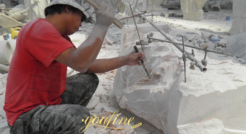 Hand Carved Jesus The Good Shepherd Statue for Sale