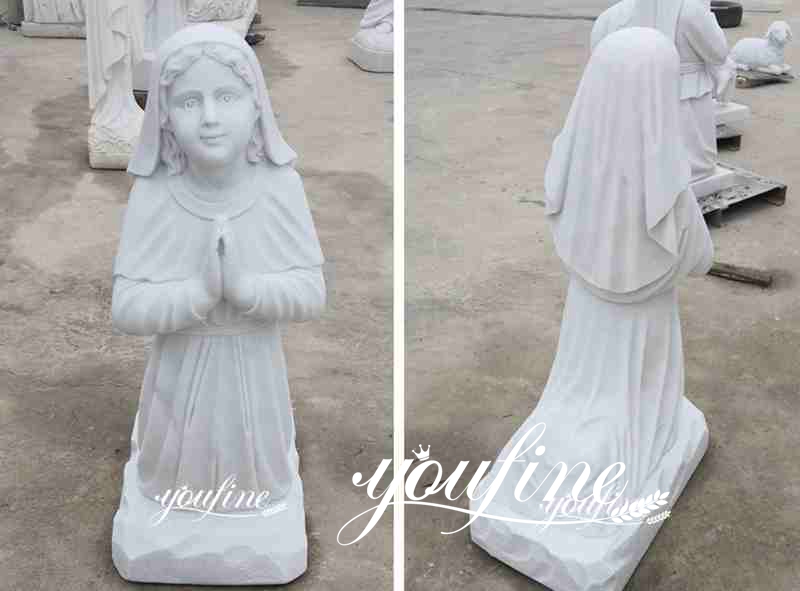 Life Size Our Lady of Lourdes Statue with Bernadette Catholic Garden Statue for Sale