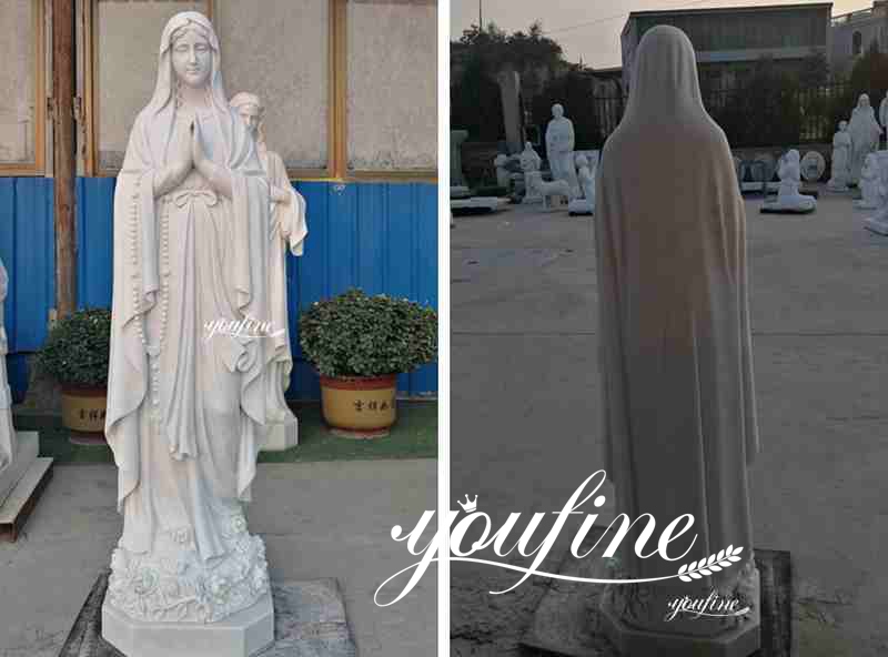 Life Size Our Lady of Lourdes Statue with Bernadette Catholic Garden Statue for Sale