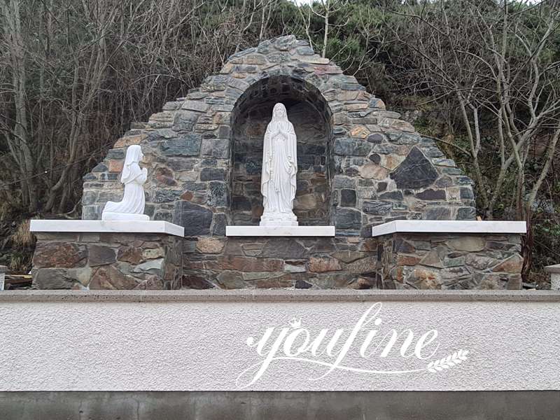 Life Size Our Lady of Lourdes Statue with Bernadette Catholic Garden Statue for Sale