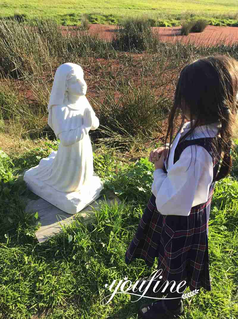 Life Size Our Lady of Lourdes Statue with Bernadette Catholic Garden Statue for Sale Customers Feedback 