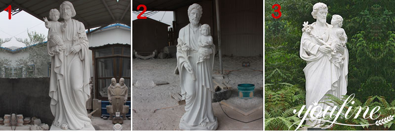 Marble Saint Joseph Statue