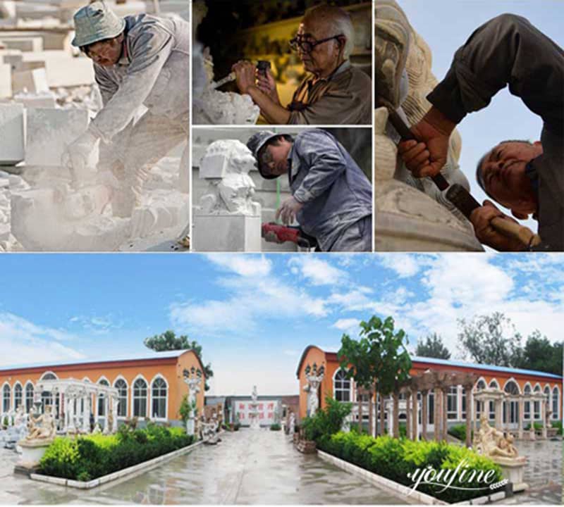 Marble religious statue