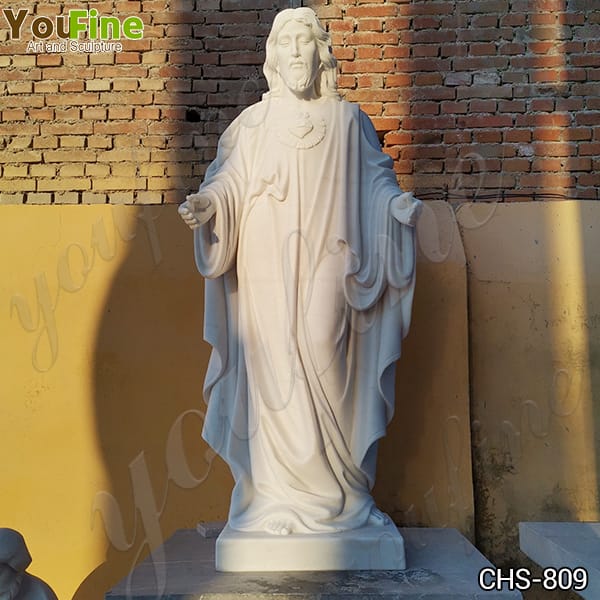 Natural Marble Jesus Statue for Church from Factory Supply CHS-809 (2)