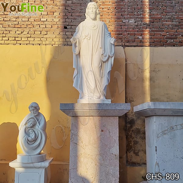 Natural Marble Jesus Statue for Church from Factory Supply CHS-809 (3)