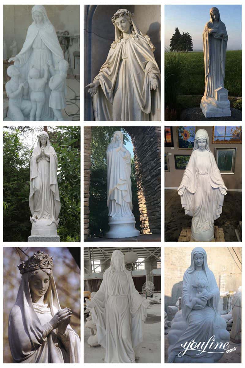 Fatima with children statue
