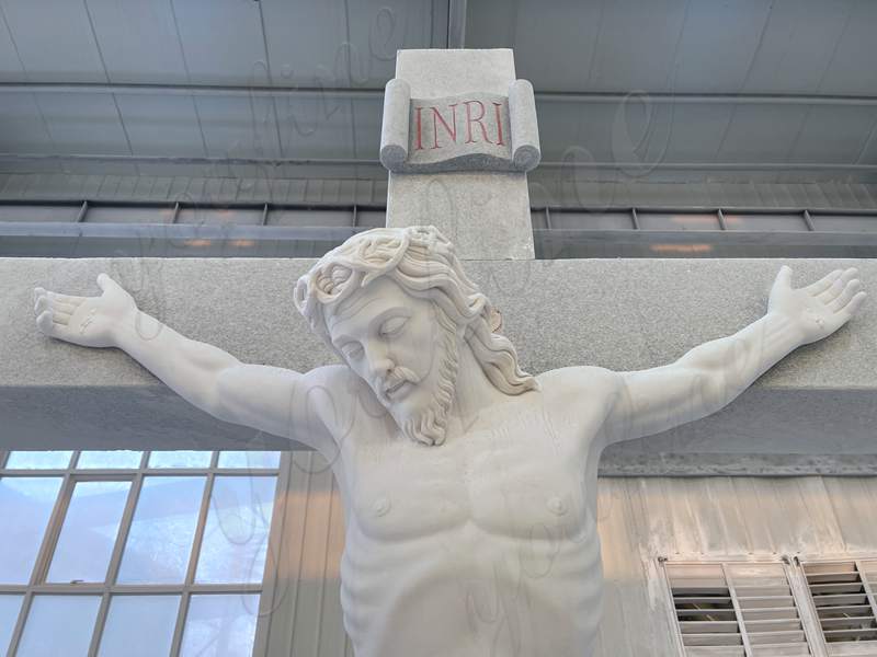 Jesus on the cross sculpture (3)