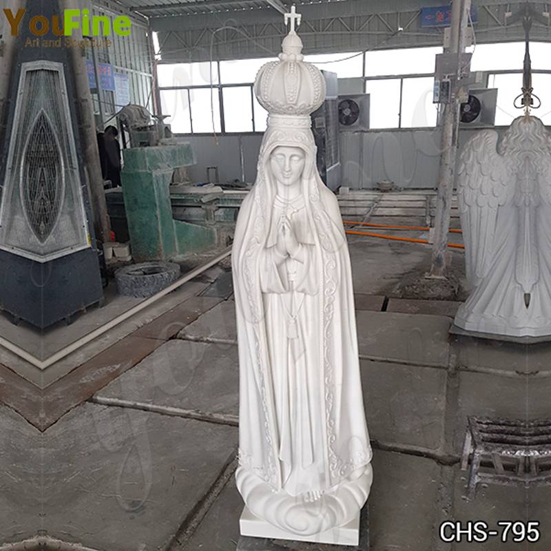Life Size Marble Fatima Statue Outdoor Decoration Factory Supply CHS-795 (1)