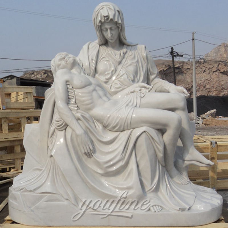 Marble Pieta Sculpture Catholic Garden Decor Wholesale CHS-262 (1)
