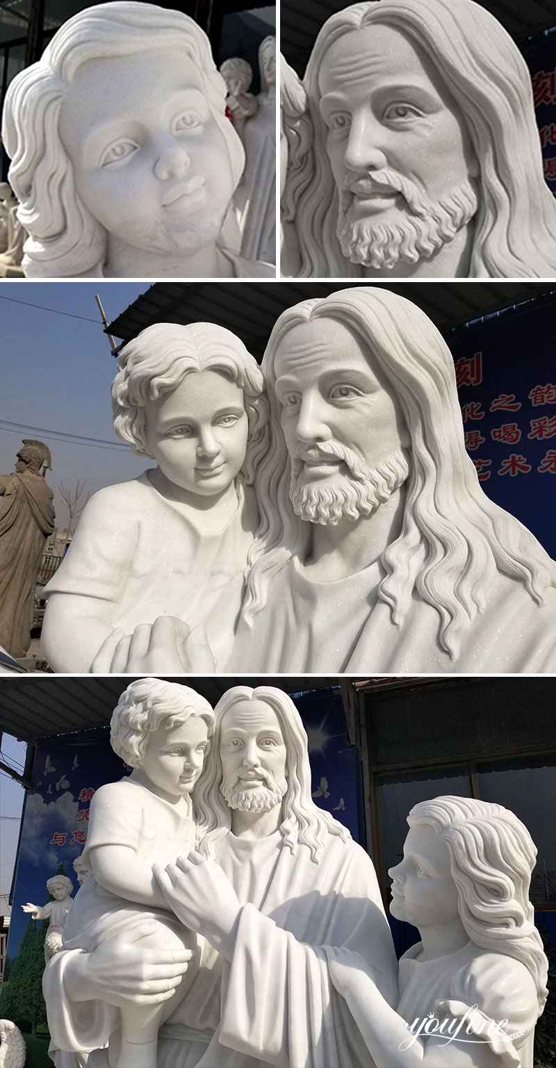 jesus with children statue - YouFine Sculpture