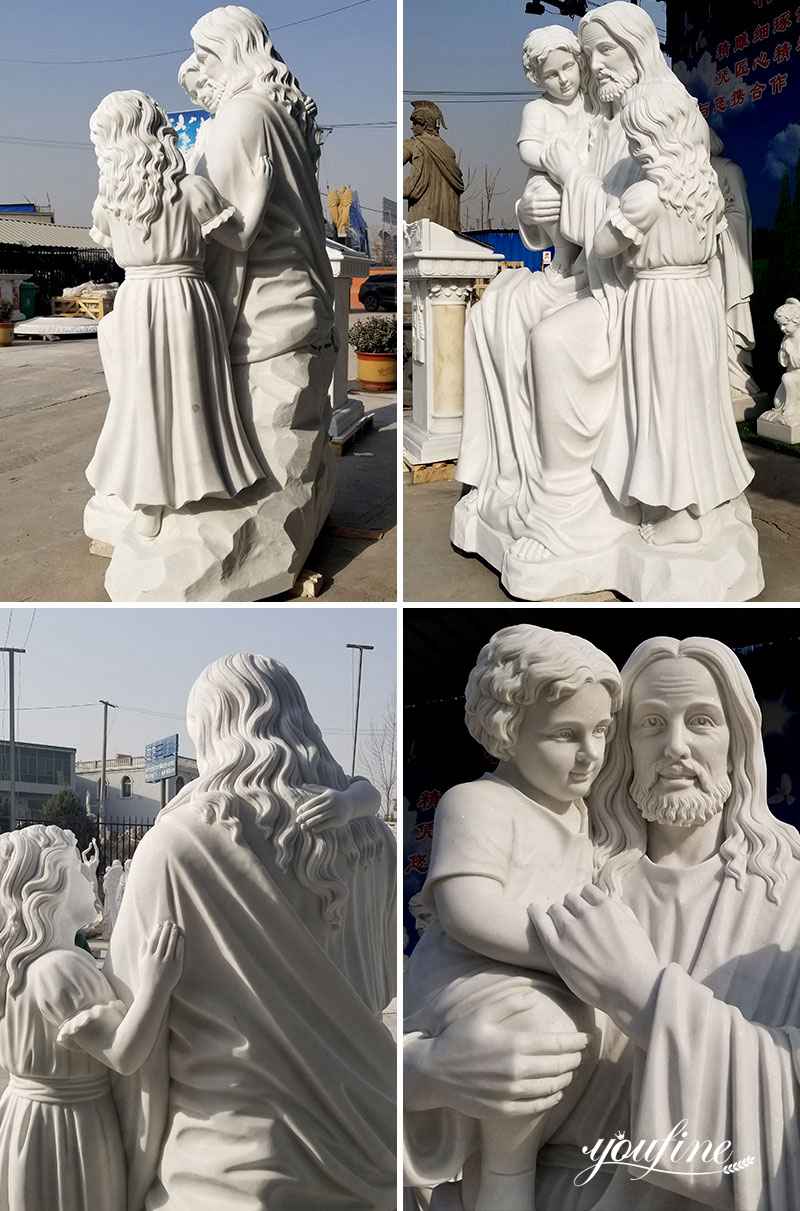 jesus with children statue - YouFine Sculpture