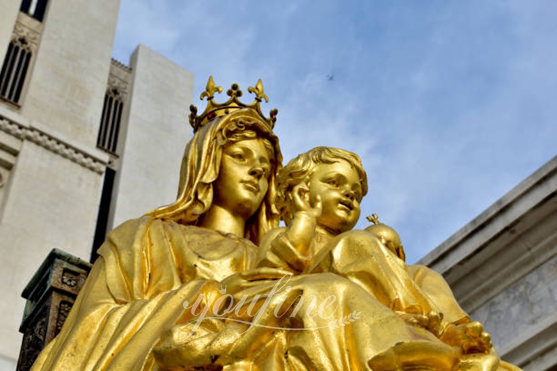 virgin mary and jesus statue