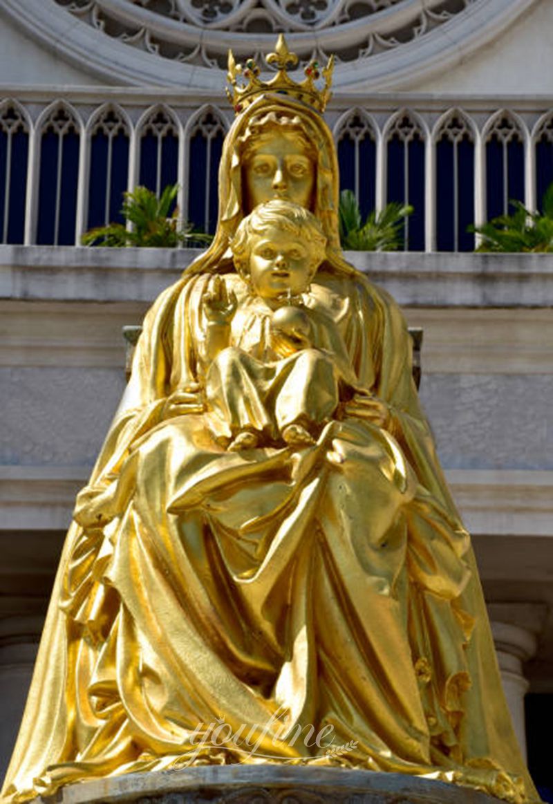 virgin mary and jesus statue