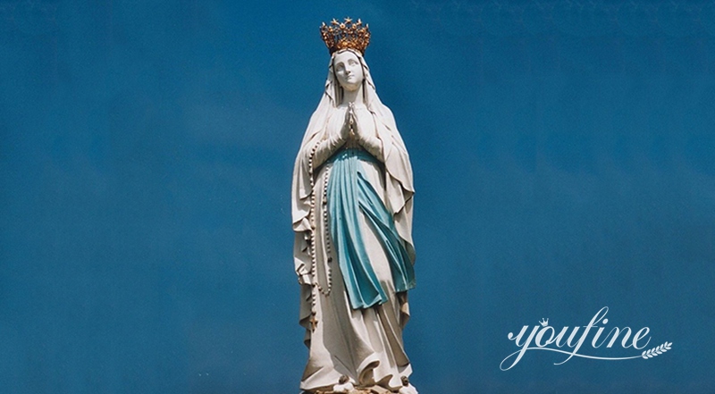 Durable Marble Statues of Our Lady of Lourdes - Perfect for Outdoor Display