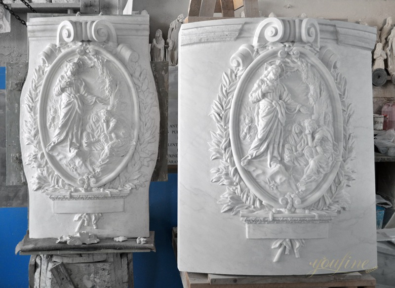 Hand Carved Exquisite White Marble Ambo for Church