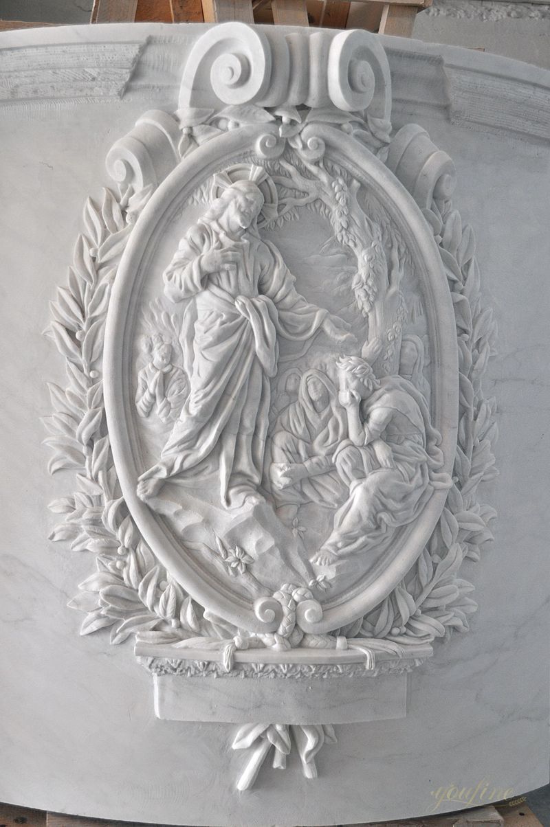 Hand Carved Exquisite White Marble Ambo for Church