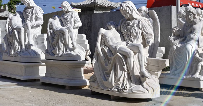 youfine marble pieta sculpture