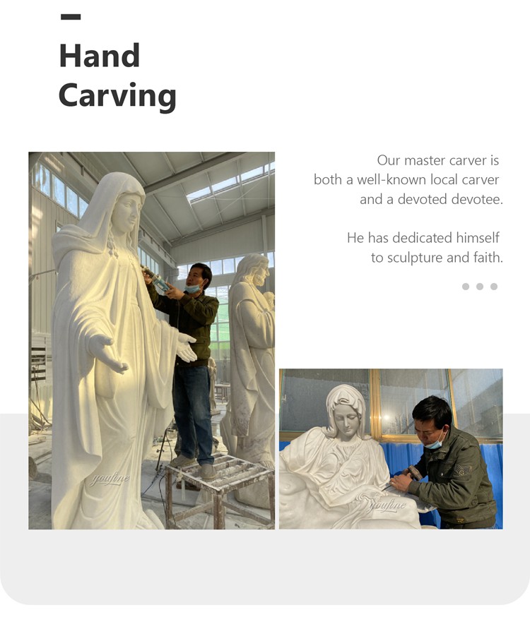 Classic Life Size Religious Marble Jesus with Ball Sculpture