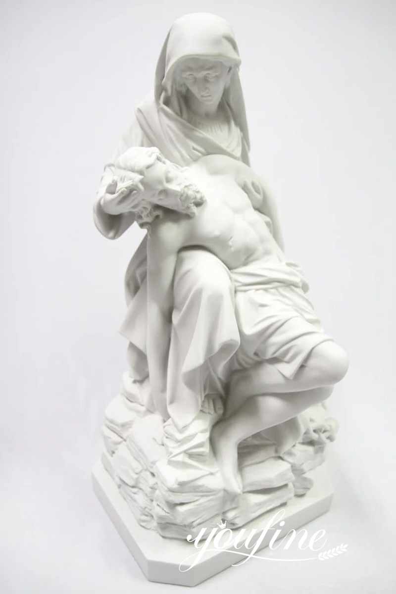 Classic Religious Marble Pieta Blessed Statue