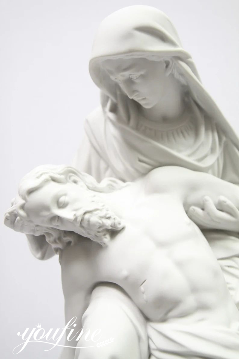 Classic Religious Marble Pieta Blessed Statue