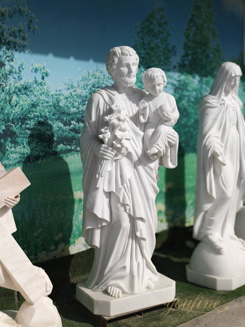 High quality St. Joseph holding baby Jesus Statue for Sale