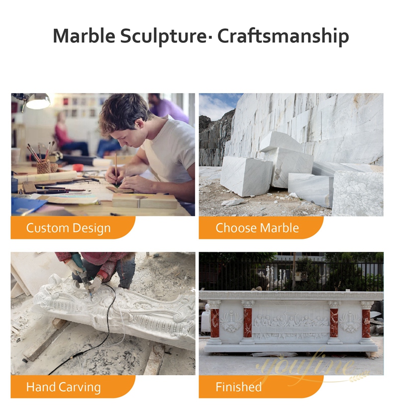 High Quality Unique Natural White Marble Altar for Church