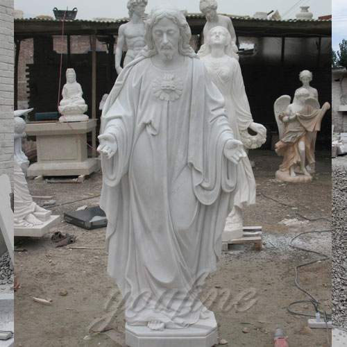 2018 Direct Supply Natural Marble Jesus Statue from Manufacturer Religious Sculpture