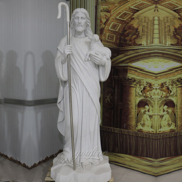 Factory Direct Supply Natural Marble Jesus Statue for Sale