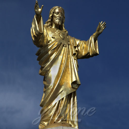 Bronze Standing Jesus Sculpture with Hands Opening Statues for Sale