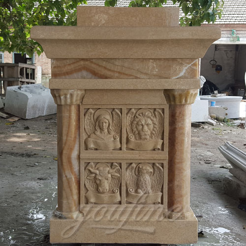 Indoor Large Marble pulpit Catholic for Church Decoration