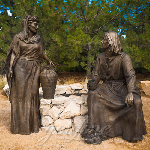 Outdoor Bronze Religious Garden Jesus Figures Statue for sale