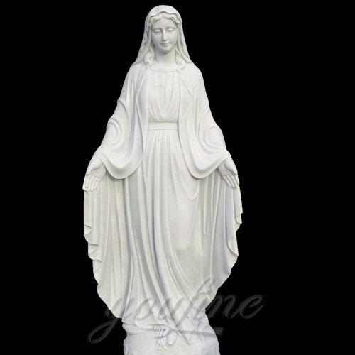 White Marble Mary Statue Of Our Lady of Grace catholic Statues for sale