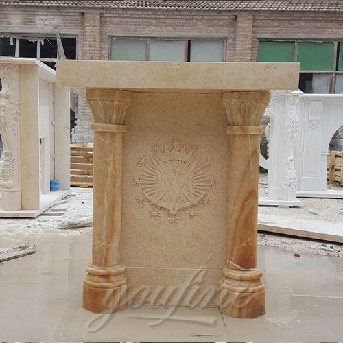 Top Quality Religious Statues of Marble Hand Carved Pulpit for Church Decor for Sale