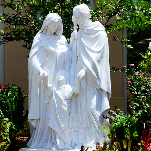Holy family of mary joseph and baby jesus statues for sale